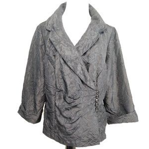 DANA KAY Black Top 3/4 Sleeve Jacket Size 16W